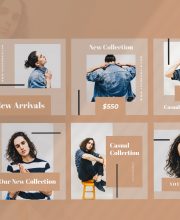 Five - Fashion Social Media Kit