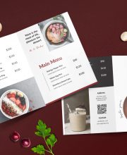Bifold Restaurant Menu Template