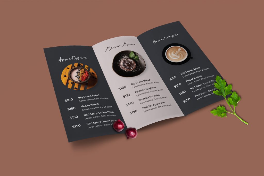Trifold Restaurant Menu | TMint
