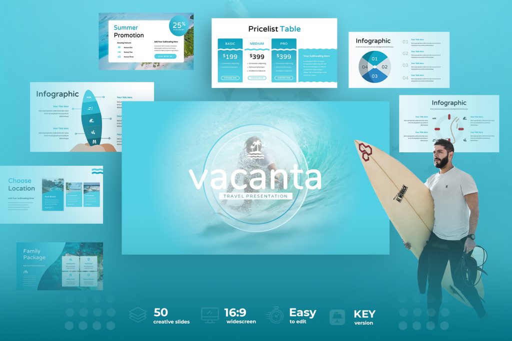 Vacanta Presentation Template | TMint
