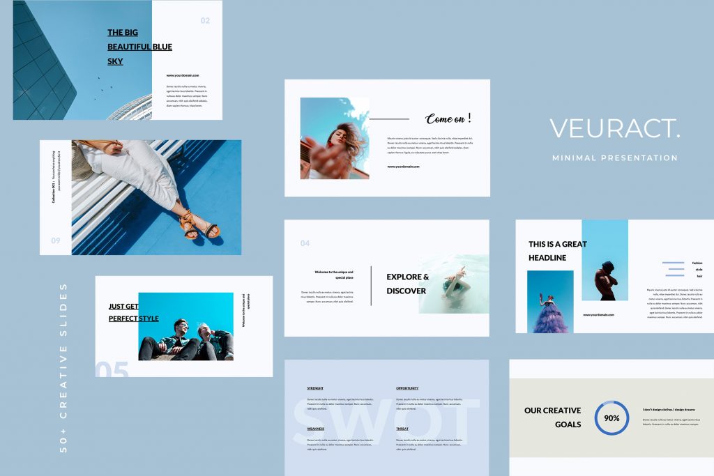 Veuract Presentation Template | TMint