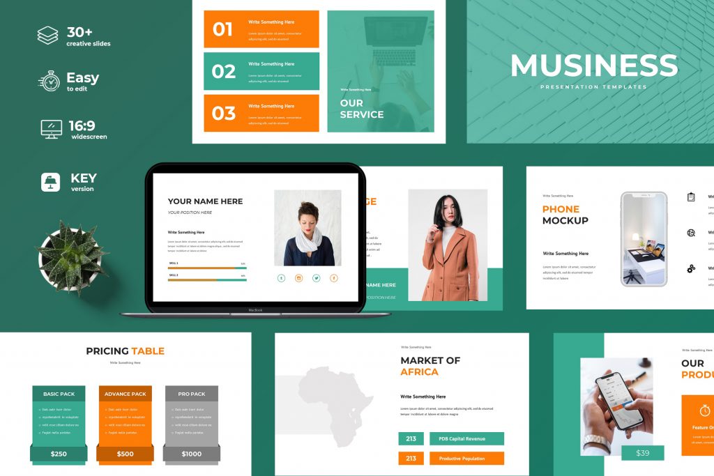Musiness Presentation Template | TMint