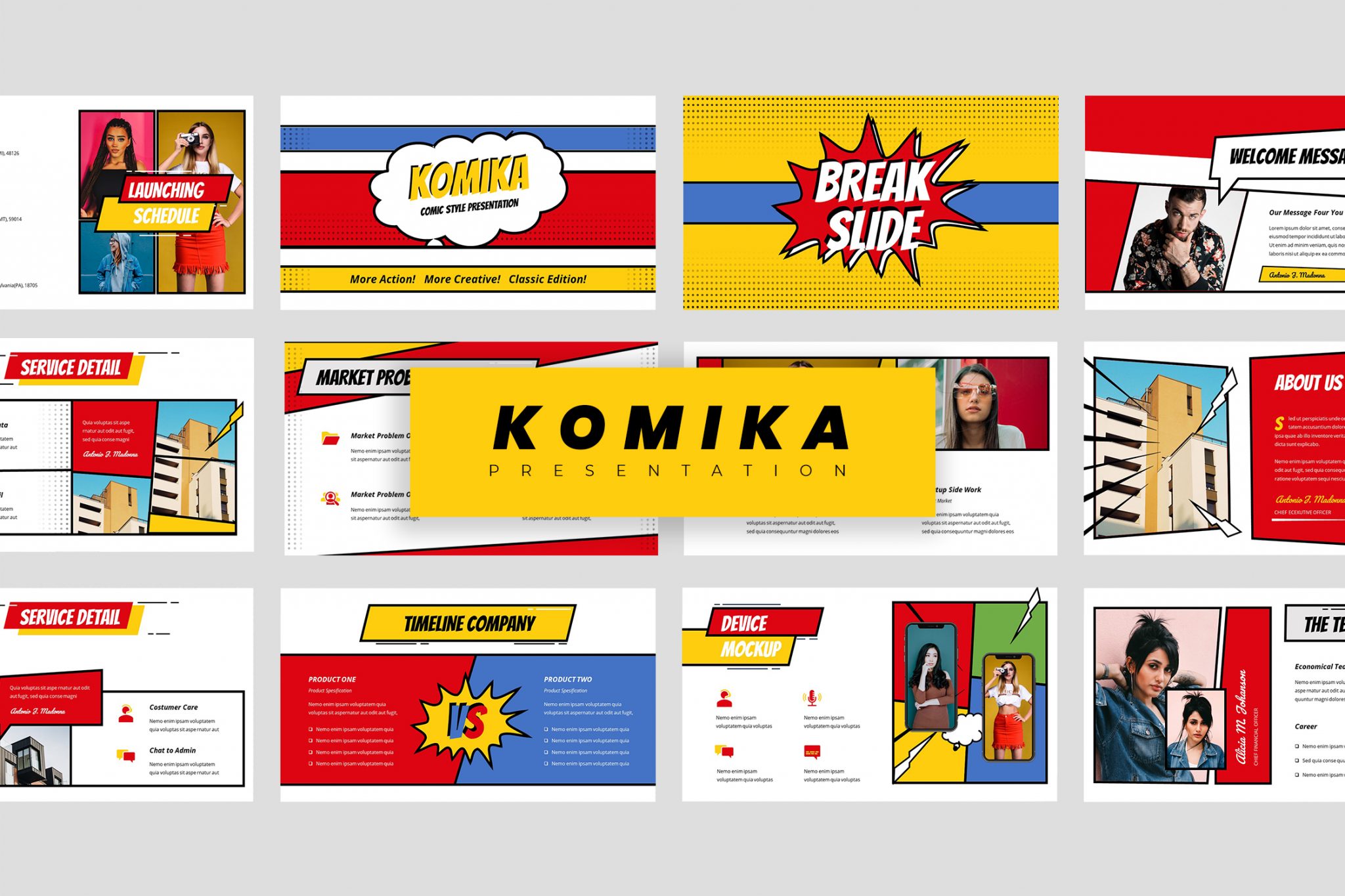 Komika Presentation Template | TMint