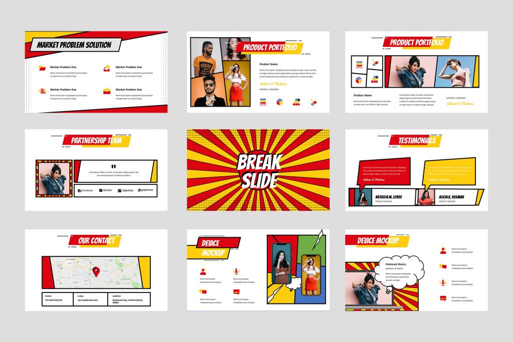 Komika Presentation Template | TMint
