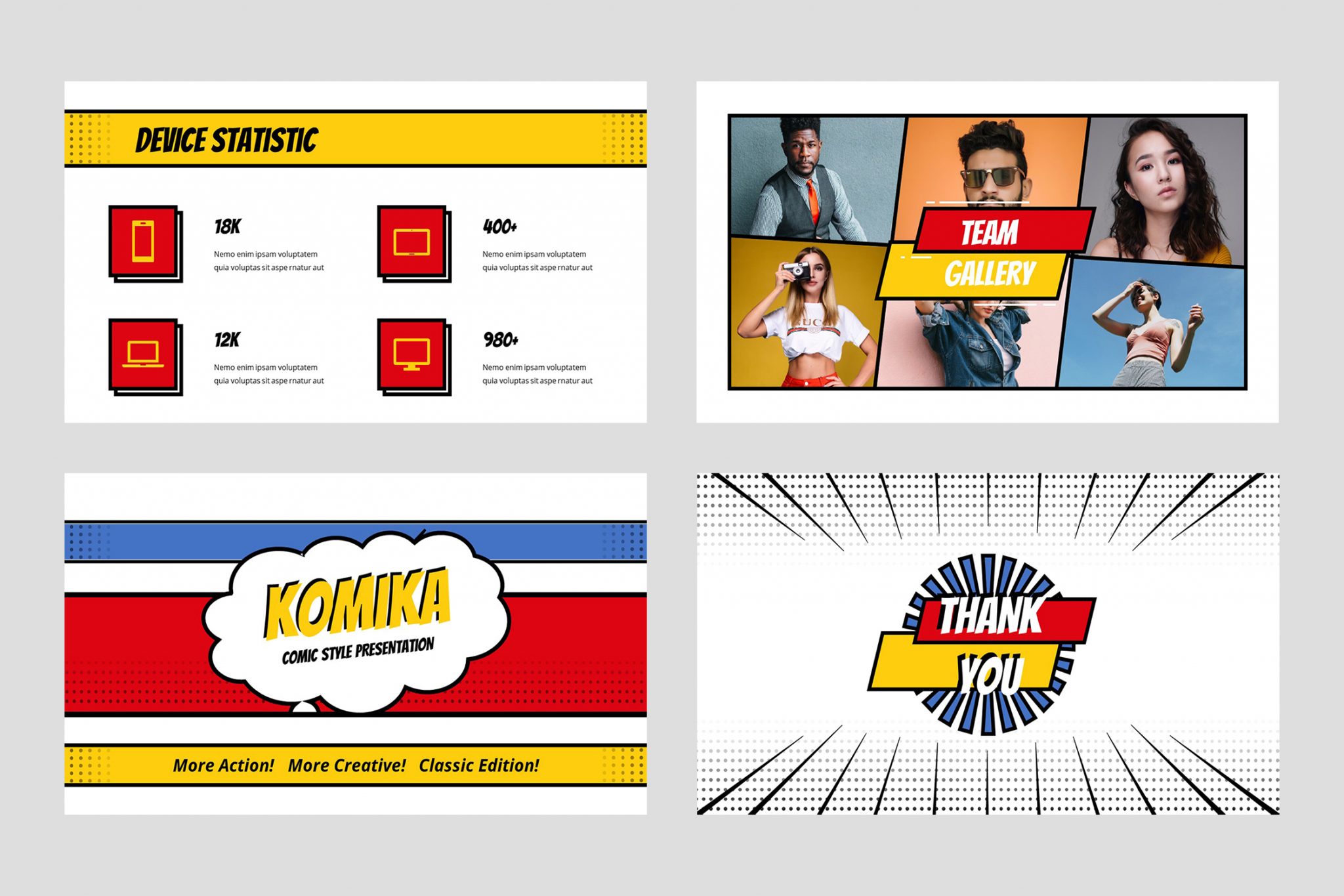 Komika Presentation Template | TMint