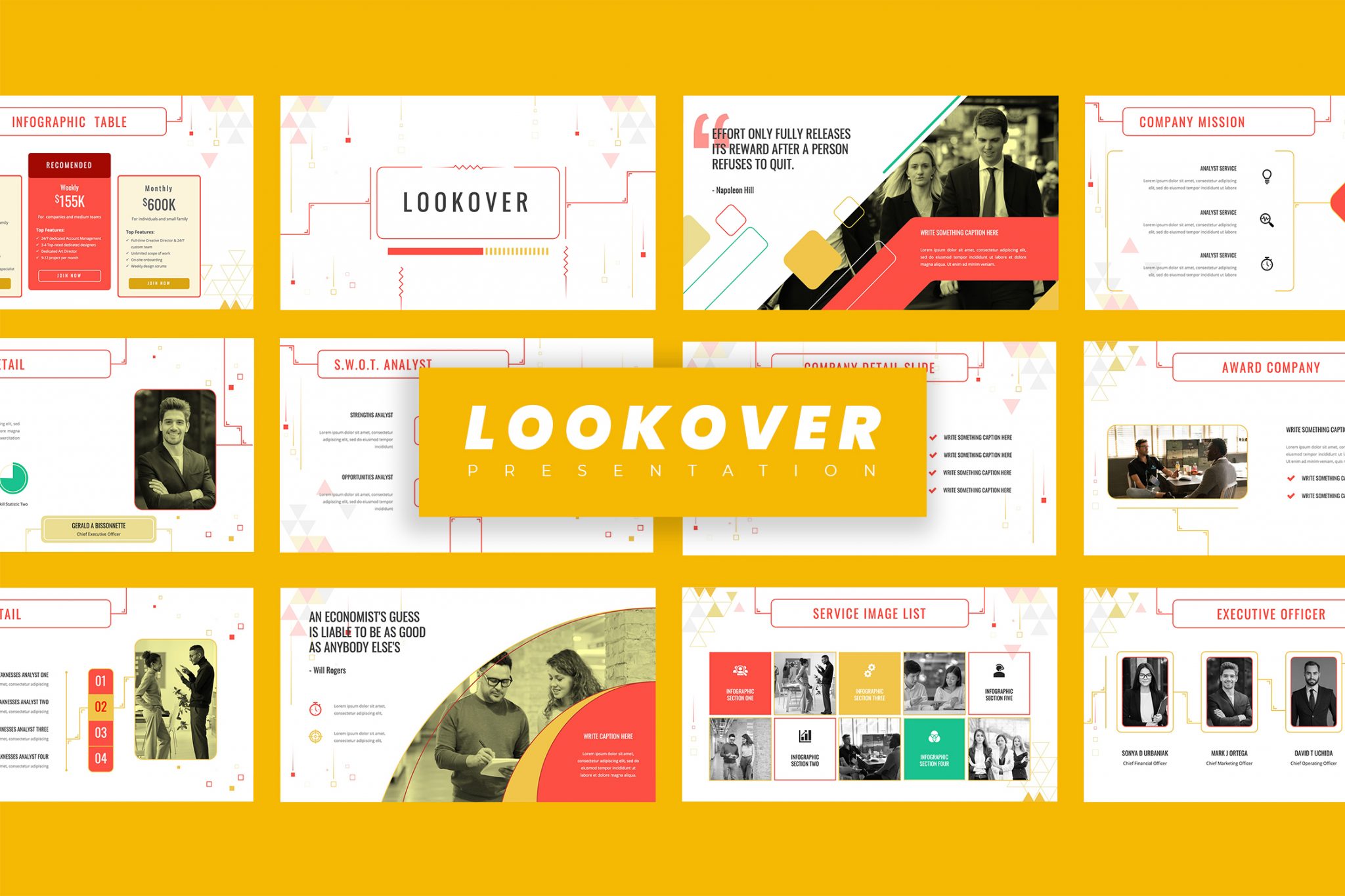 Lookover – Business Style Powerpoint Template | TMint