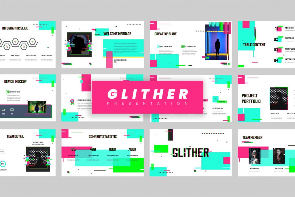 Glither – Business Style Powerpoint Template | TMint