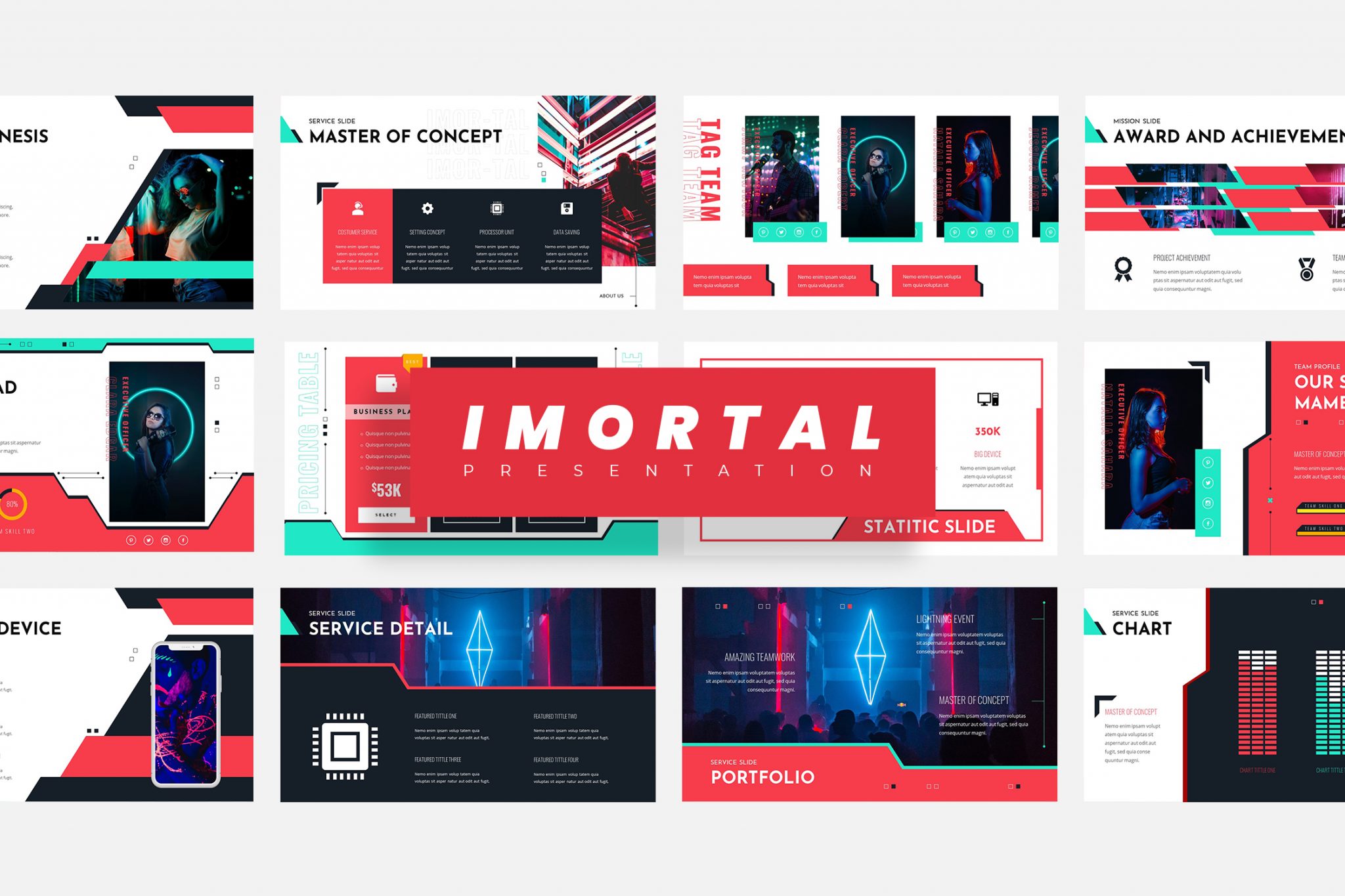 Imortal – Business Style Powerpoint Template | TMint