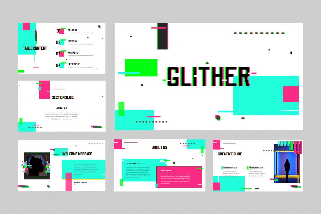 Glither – Business Style Powerpoint Template | TMint