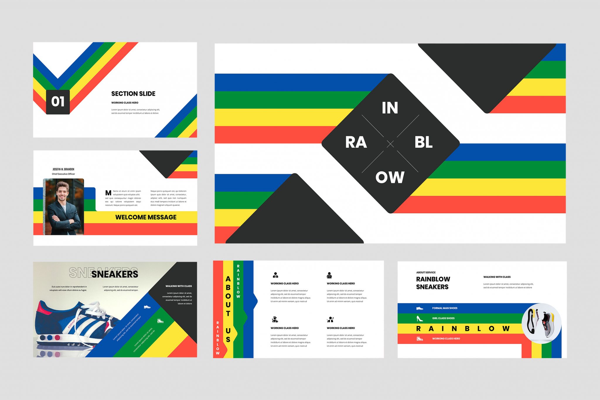 Rainblow Presentation Template | TMint