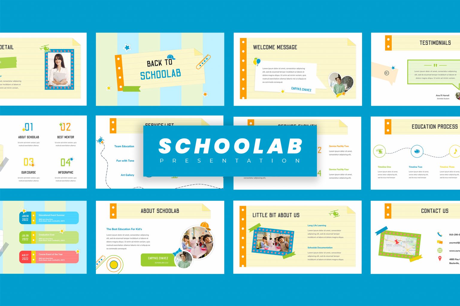 Schoolab – Education Style Powerpoint Template | TMint
