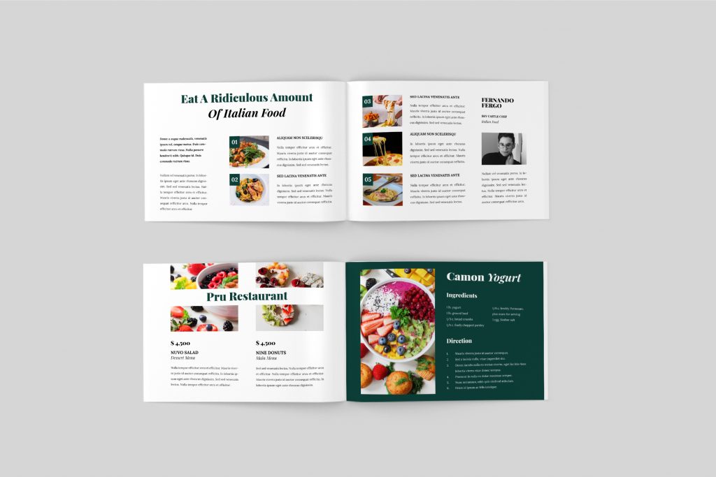 Healthy – Food Lookbook Template | TMint