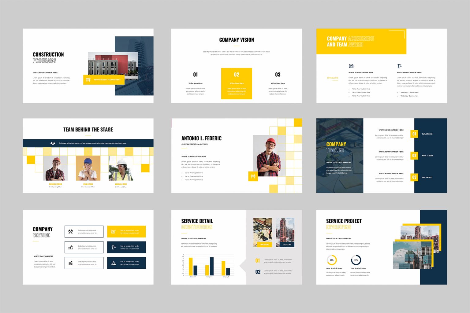 Construction Presentation Template | TMint