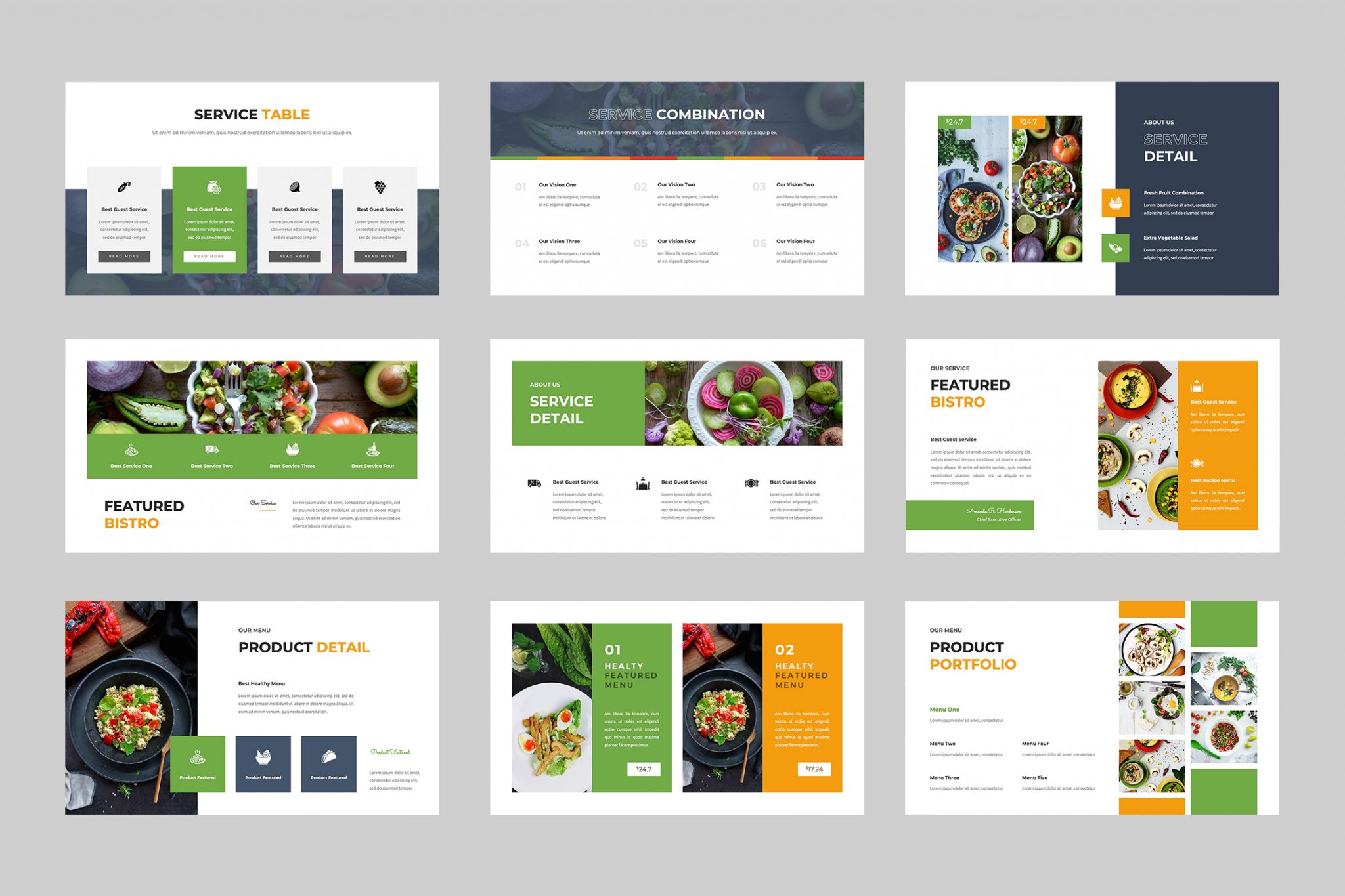Healthy Food Powerpoint Template Tmint