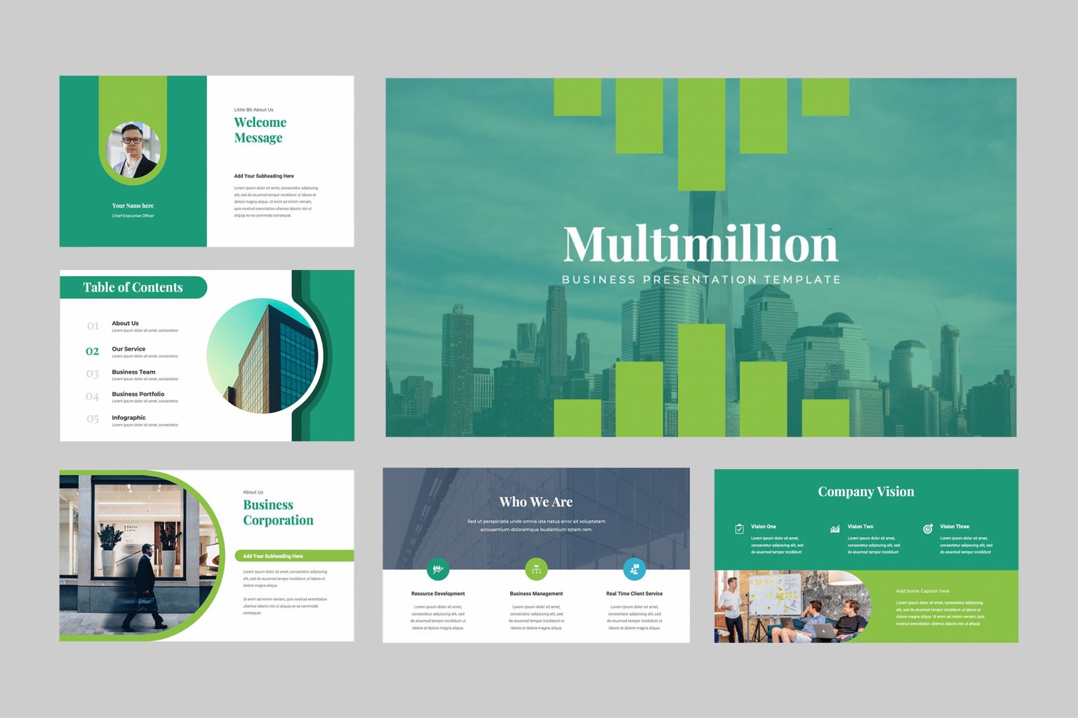 Multimilion Presentation Template | TMint