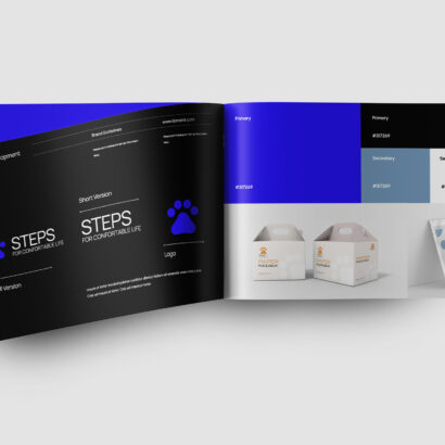 Project Brand Guideline Adobe Indesign Template | TMint