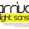 Arrivo Light Sans Font