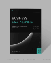 Project Business Partnership Proposal Template for Adobe InDesign